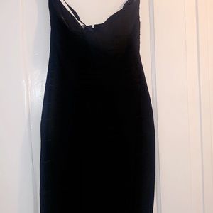 Herve Leger Strapless Bandage Dress Black Size M